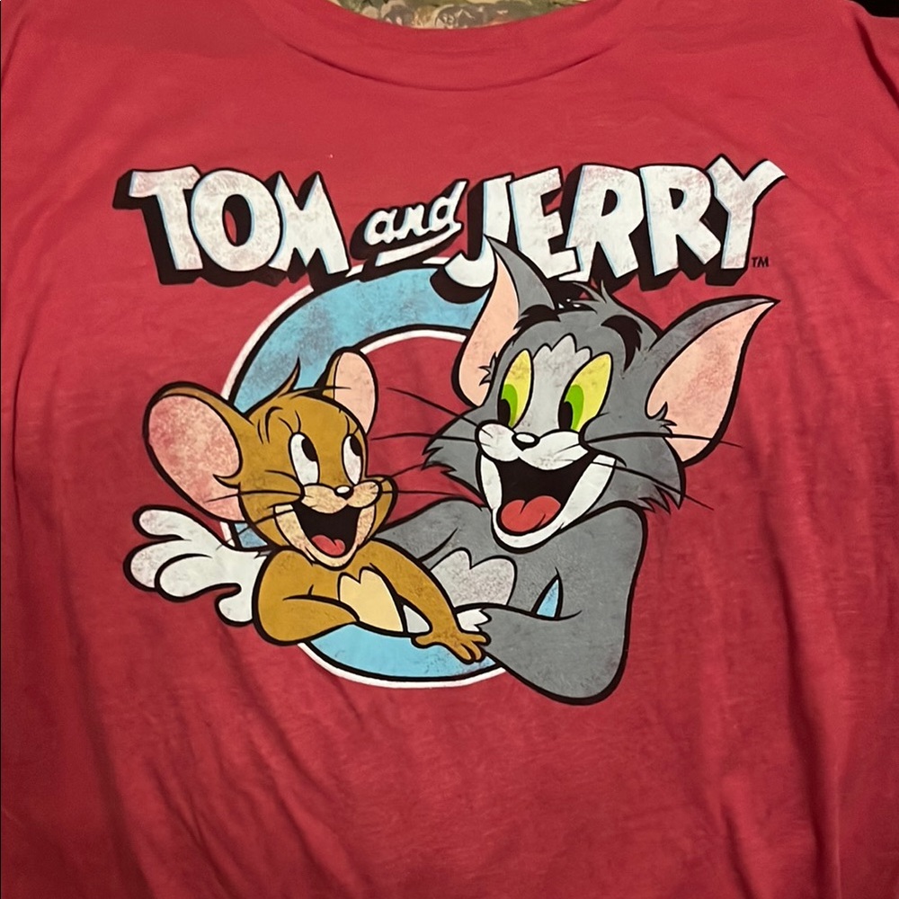 Red Tom and Jerry 2XL Shirt